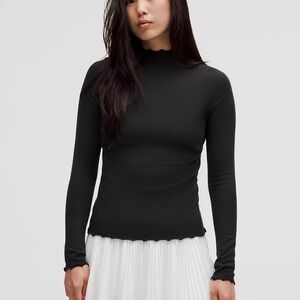 Lululemon Hold Tight Lettuce Edge Turtleneck *Sparkle Trim